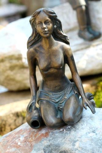 Bronzefigur Jasmin 19cm | Bronze Skulptur Wasserspeier von Rottenecker