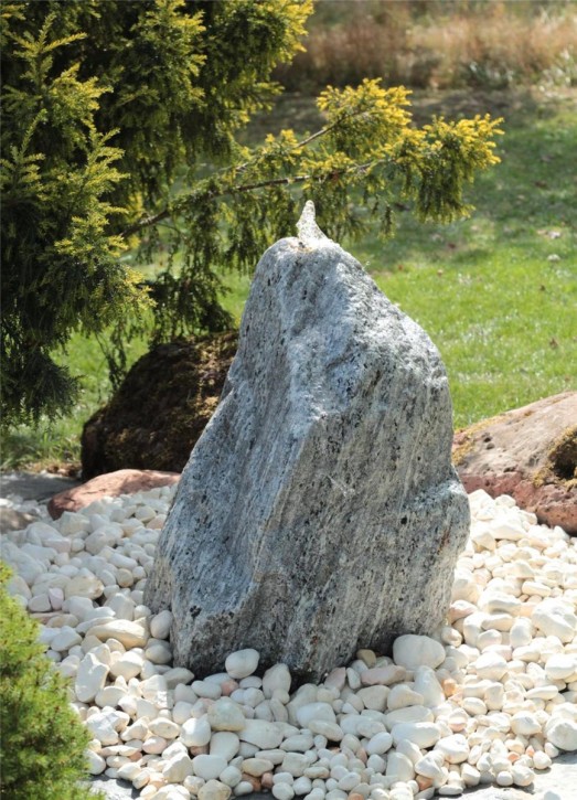 VERKAUFT! Wasserspiel SET Quellstein Marmor 75cm Gartenbrunnen Springbrunnen Komplettset
