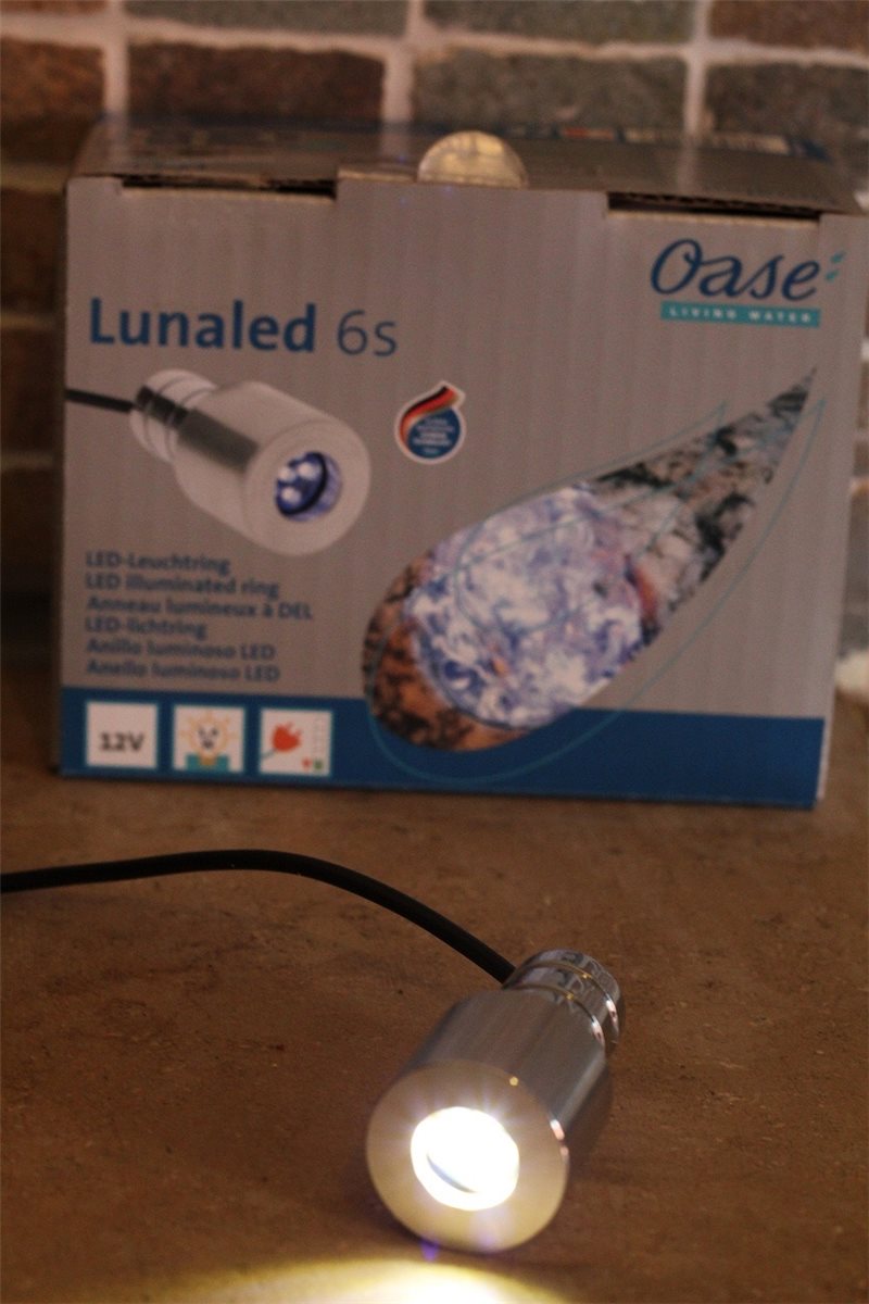 Wasserspiele Ø30mm LED Oase 6s LunaLed Quellsteine Quellbeleuchtung Brunnen-50114 für