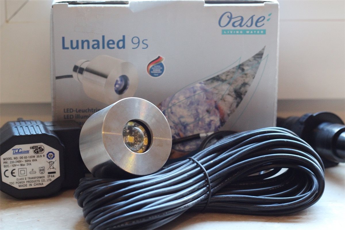 LunaLed 9s Oase LED Ø50mm Quellbeleuchtung für Quellsteine Wasserspiele  Brunnen-50115