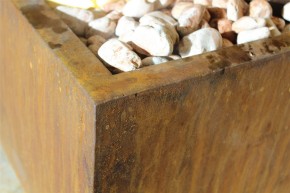 Zimmerbrunnen Cordon 180 Wasserwand Cortenstahl Edelrost-Design