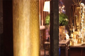 Wasserwand Cordon Gigant 220 Cortenstahl Gartenbrunnen Edelrost Design