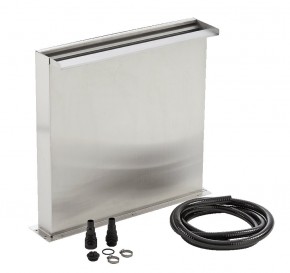 Waterfall Set 60 Solo | Oase Wasserfall Set in modernem Edelstahl Design