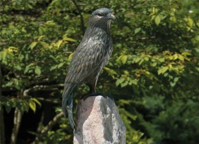 Bronzefigur Adler Roter Milan 52cm Bronze Gartenfigur Skulptur Rottenecker