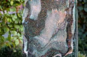 Quellstein Monolith 180cm Marmor Artik green Gartenbrunnen Springbrunnen Komplettset