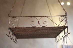 Kräutertrockner Küchenablage aus Eisen in Shabby-Chic & Vintage Lebensart