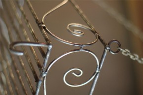 Kräutertrockner Küchenablage aus Eisen in Shabby-Chic & Vintage Lebensart