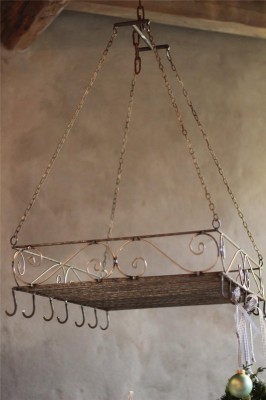 Kräutertrockner Küchenablage aus Eisen in Shabby-Chic & Vintage Lebensart