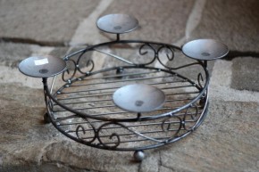 Adventskranz aus Eisen made in Germany zum Selbstdekorieren| Shabby-Chic & Vintage Lebensart