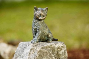 Bronzefigur Junge Katze Loona 13cm Bronze Skulptur Rottenecker