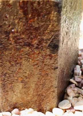 VERKAUFT! Wasserspiel SET Quellstein Basalt 60cm mit Quellschale Gartenbrunnen Springbrunnen