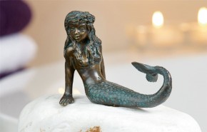 Bronzefigur Meerjungfrau Nina 8,5cm Bronze Skulptur Rottenecker