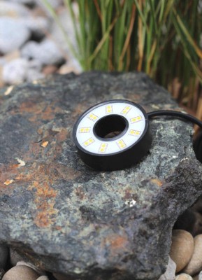 Kein Einzelverkauf! LED Ring Brunnen Steine 18 SMD LED für Wasserspiel Quellstein 50 mm 