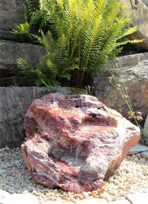 VERKAUFT! Wasserspiel SET Quellstein Bachlauf L100cm Onyx Marmor Gartenbrunnen