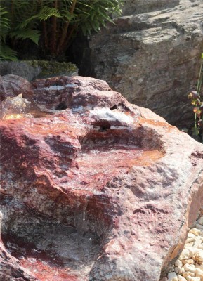 VERKAUFT! Wasserspiel SET Quellstein Bachlauf L100cm Onyx Marmor Gartenbrunnen