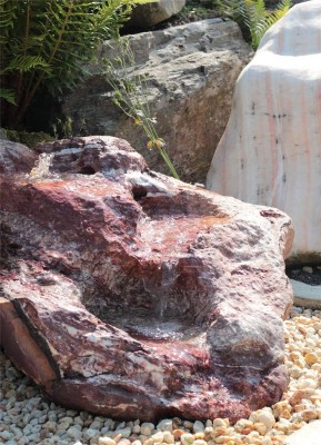 VERKAUFT! Wasserspiel SET Quellstein Bachlauf L100cm Onyx Marmor Gartenbrunnen