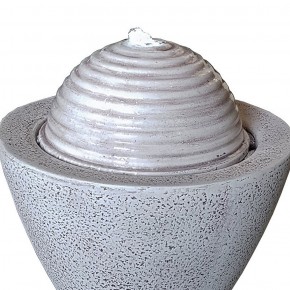 NUR IM LADEN ERHÄLTLICH! Zimmerbrunnen Saturn 40 weiß Luftbefeuchter modern