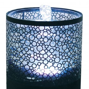 NUR IM LADEN ERHÄLTLICH! Zimmerbrunnen Circle 19 Metall Lichtbrunnen inkl. Pumpe LED Wechsellicht