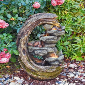 Wasserspiel Luna 60cm Polystone Brunnen Gartenbrunnen Springbrunnen