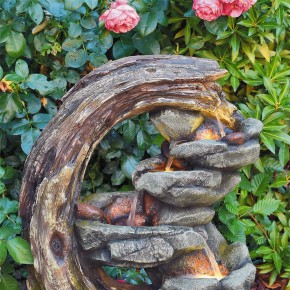 Wasserspiel Luna 60cm Polystone Brunnen Gartenbrunnen Springbrunnen