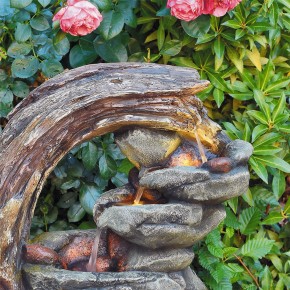 Wasserspiel Luna 60cm Polystone Brunnen Gartenbrunnen Springbrunnen