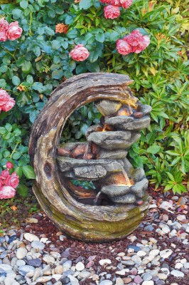 Wasserspiel Luna 60cm Polystone Brunnen Gartenbrunnen Springbrunnen