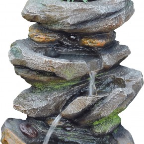 Wasserspiel Pelo 49cm Polystone Gartenbrunnen Springbrunnen