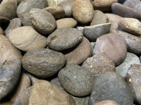 20 kg (1,995 €/kg) Panther Pebbles Ziersteine Naturrund flach 2-6 cm Kiesel