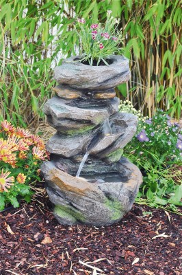 Wasserspiel Pelo 49cm Polystone Gartenbrunnen Springbrunnen