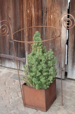 Staudenhalter Ø30-60cm Eisen Edelrost Pflanzhilfe Shabby, Landhaus & Cottage Garden