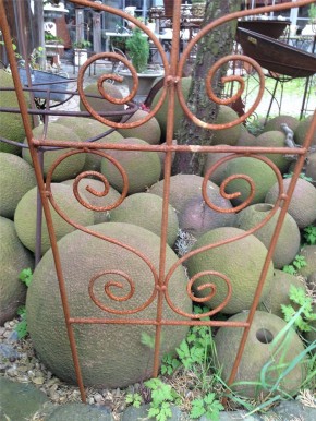 Rankwand Eisen Edelrost | Rankgitter Rankhilfe Gartenstecker Shabby, Landhaus, Cottage & Vintage