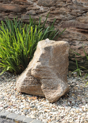 VERKAUFT! Quellstein Muschelkalk 55cm Gartenbrunnen Springbrunnen Komplettset