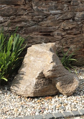 VERKAUFT! Quellstein Muschelkalk 55cm Gartenbrunnen Springbrunnen Komplettset