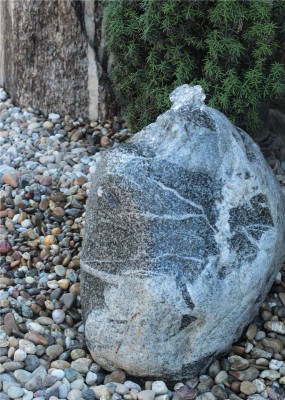 VERKAUFT! Quellstein Granit 55cm Naturstein Gartenbrunnen Springbrunnen Komplettset
