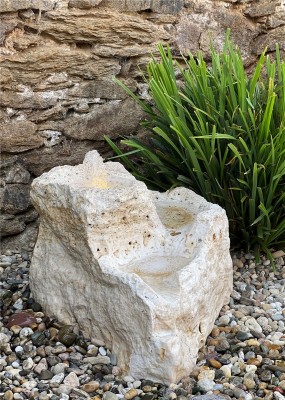 VERKAUFT! Quellstein Bachlauf Onyx Marmor L75cm Naturstein Gartenbrunnen Springbrunnen Set