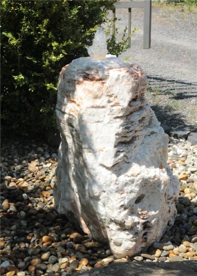 Quellstein Monolith Onyx Marmor 70cm Gartenbrunnen Springbrunnen Komplettset