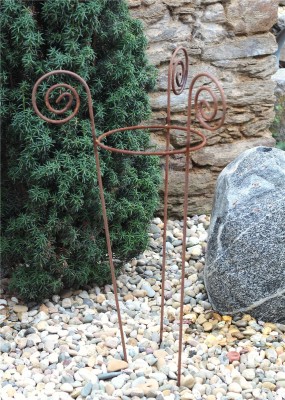 Staudenhalter Ø30-60cm Eisen Edelrost Pflanzhilfe Shabby, Landhaus & Cottage Garden