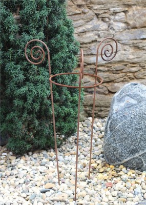 Staudenhalter Ø30-60cm Eisen Edelrost Pflanzhilfe Shabby, Landhaus & Cottage Garden