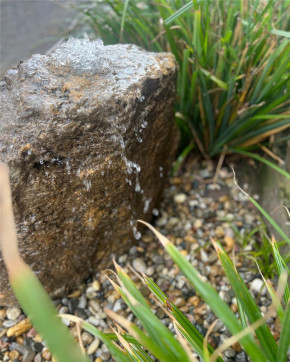 VERKAUFT! Quellstein Muschelkalk 50cm Naturstein Gartenbrunnen Springbrunnen Komplettset