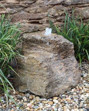 VERKAUFT! Quellstein Muschelkalk 50cm Naturstein Gartenbrunnen Springbrunnen Komplettset