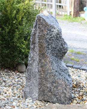 VERKAUFT! Quellstein Granit 95cm Naturstein Brunnen Komplettset Gartenbrunnen Springbrunnen