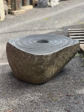 Quellstein Basalt 40cm mit Fontäne Gartenbrunnen Springbrunnen Komplettset