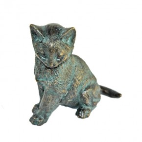 Bronzefigur Junge Katze Loona 13cm Bronze Skulptur Rottenecker