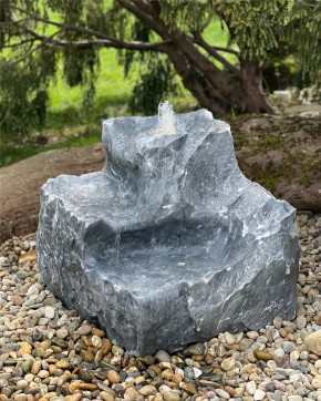 VERKAUFT! Quellstein Bachlauf Marmor L65cm Naturstein Gartenbrunnen Springbrunnen Set