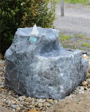 VERKAUFT! Quellstein Bachlauf Marmor L65cm Naturstein Gartenbrunnen Springbrunnen Set