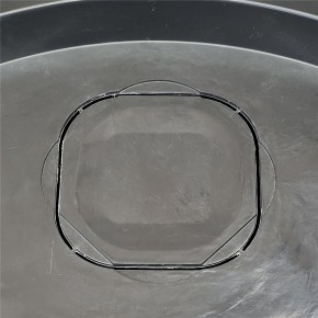 PE Becken mit GFK Deckel Ø 88 cm 150 Liter für Quellsteine Wasserspiele Zierbrunnen