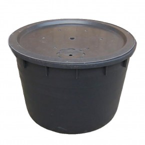 PE Becken mit GFK Deckel Ø 120x80 | Pumpe Messner system-X 3000 Brunnen Zubehör