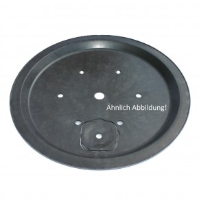 Fiberglas GFK Becken mit Deckel Ø 90 cm inkl. Stütze für Quellsteine Wasserspiele