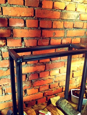 Kaminholzständer 150 Moderne Kaminholzablage Kaminholzregal Eisen massiv